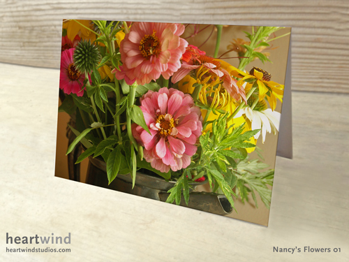 Nancy's Flowers 01 Cards & Postcards