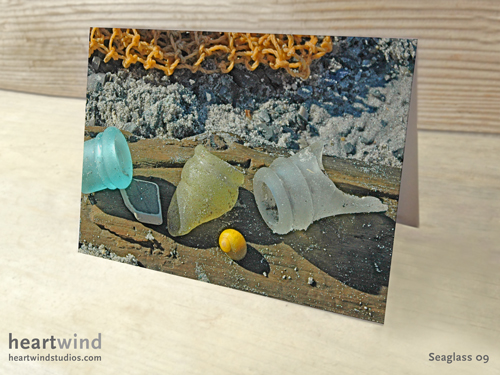 Heartwind Seaglass 09Greeting Cards