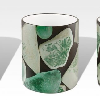 Green Pottery Seaglass Mug